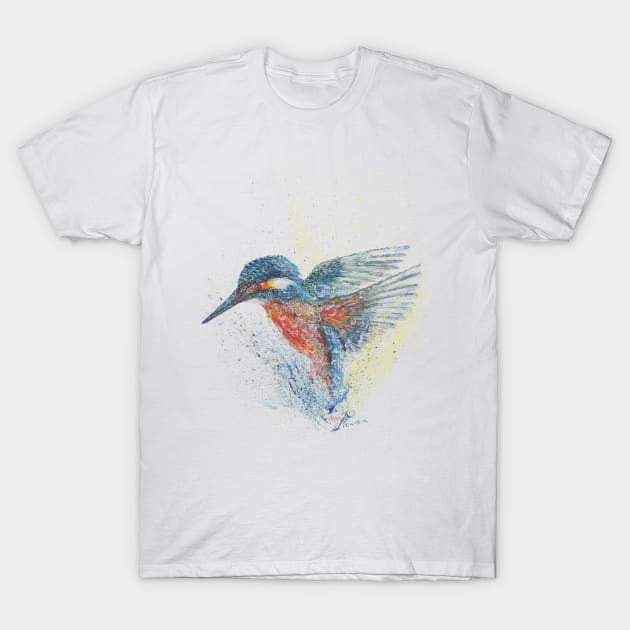 The Shroppie Kingfisher T-Shirt by jellygnomes